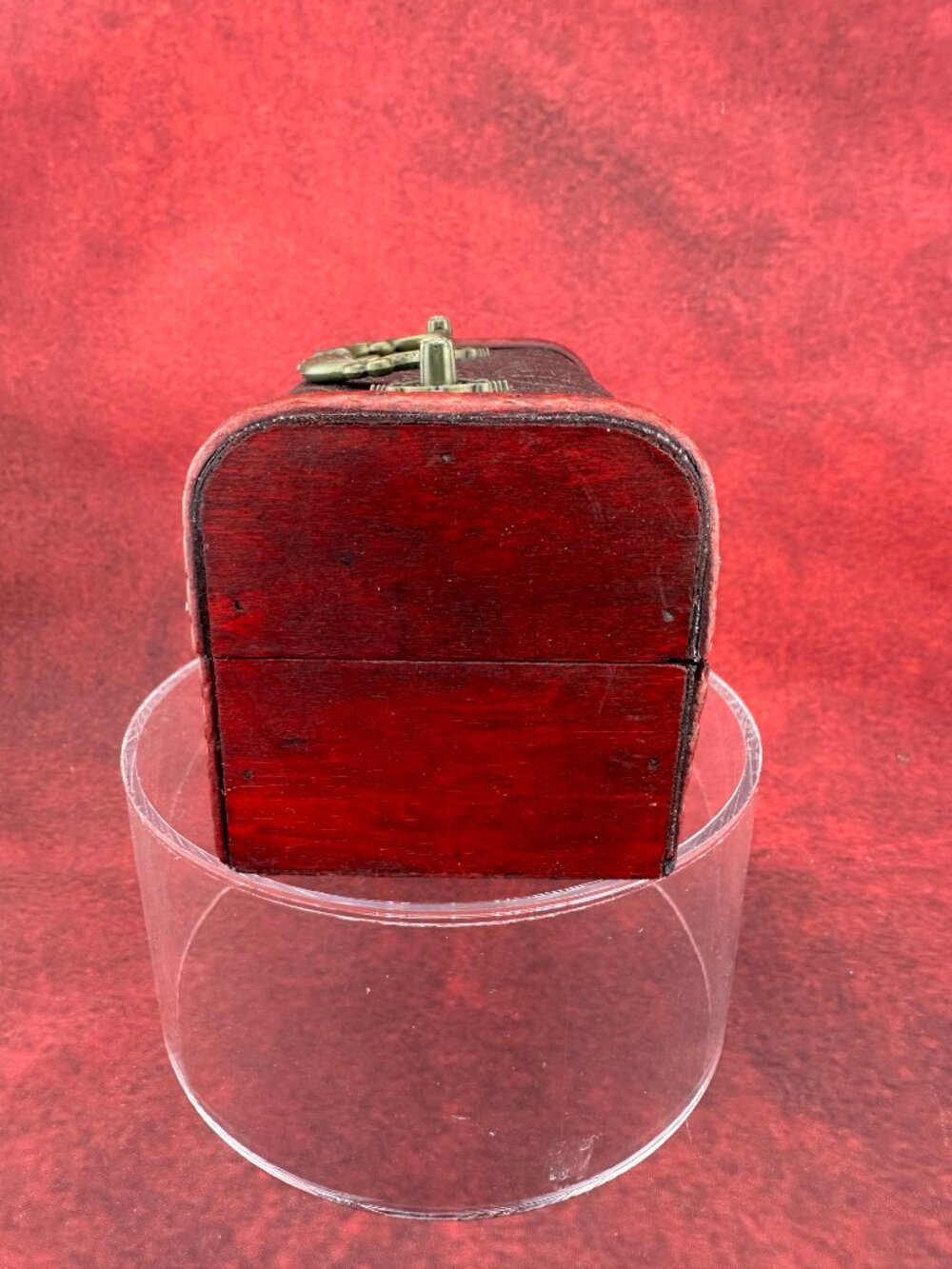 VINTAGE STYLE WOODEN JEWELRY OR TRINKET KEEPSAKE STRAGE DECORATIVE BOX - Picture 6 of 11
